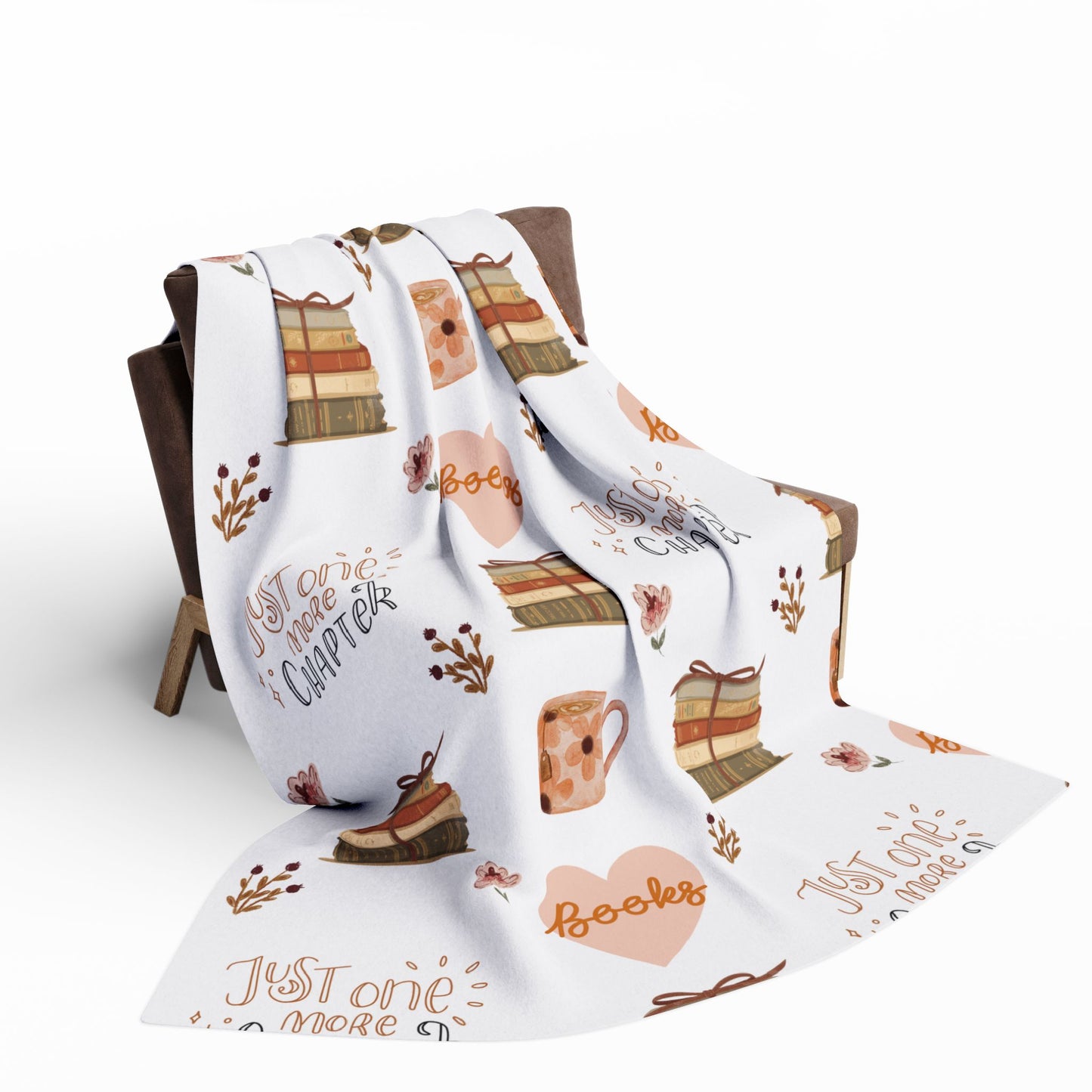 Reading Design 'Just One More Chapter' Fleece Blanket