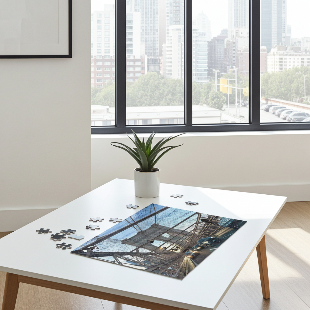 Brooklyn Bridge Puzzle: New York City Jigsaw (252-Piece)
