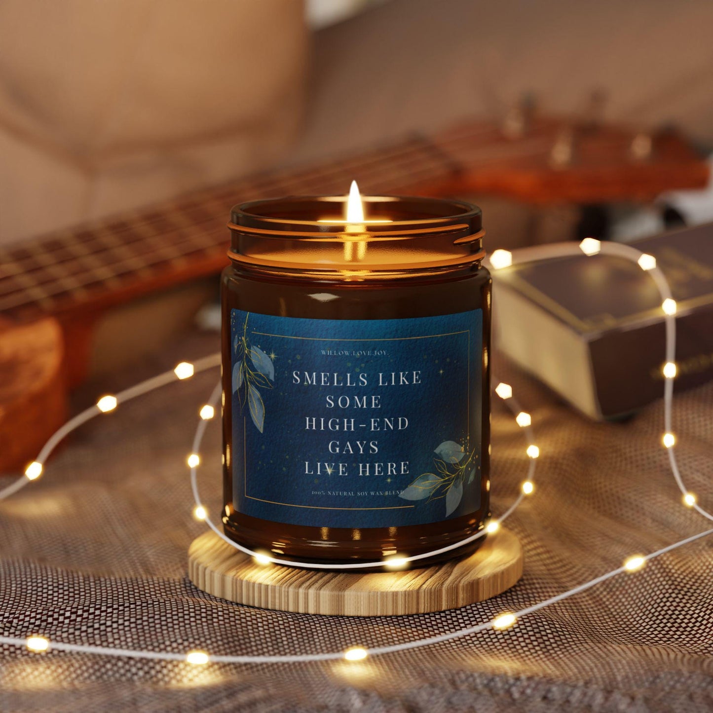 Smells Like Some High-End Gays Live Here Amber Jar Candle