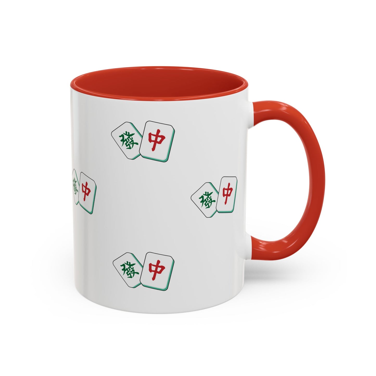 Mahjong Tiles Pattern Mug Accent Coffee Mug | Mahjong Tile Ceramic Mug