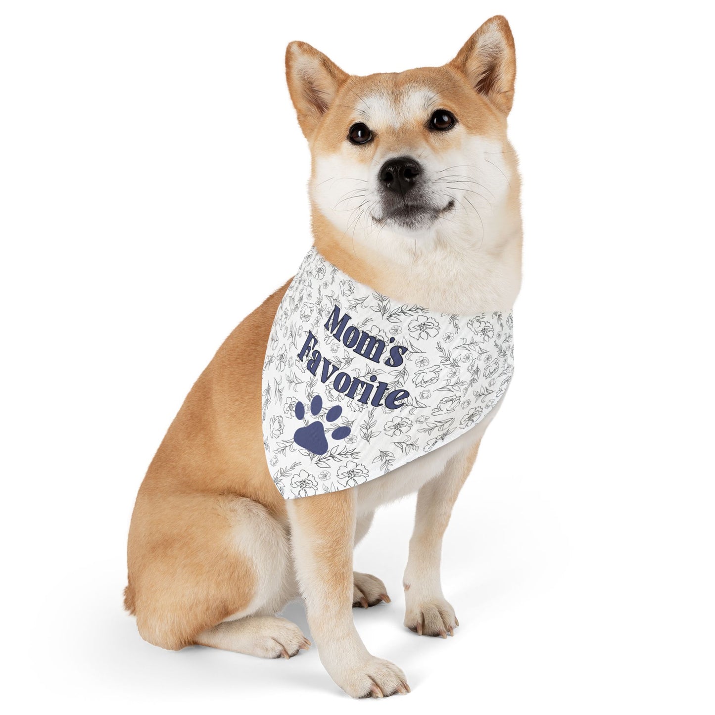 Mom’s Favorite Pet Bandana – Floral Print Dog Accessory