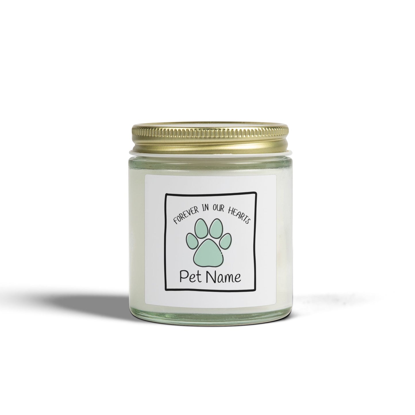 Personalized Pet Memory Candle — "Forever in Our Hearts"