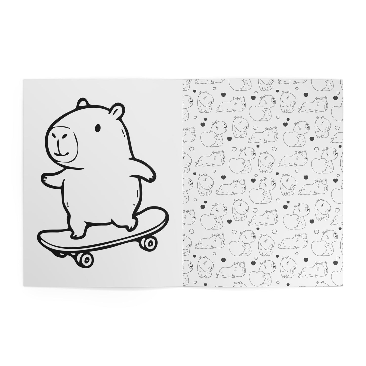 A Coloring Book for Skaters Adult & Kid Relaxing Activity
