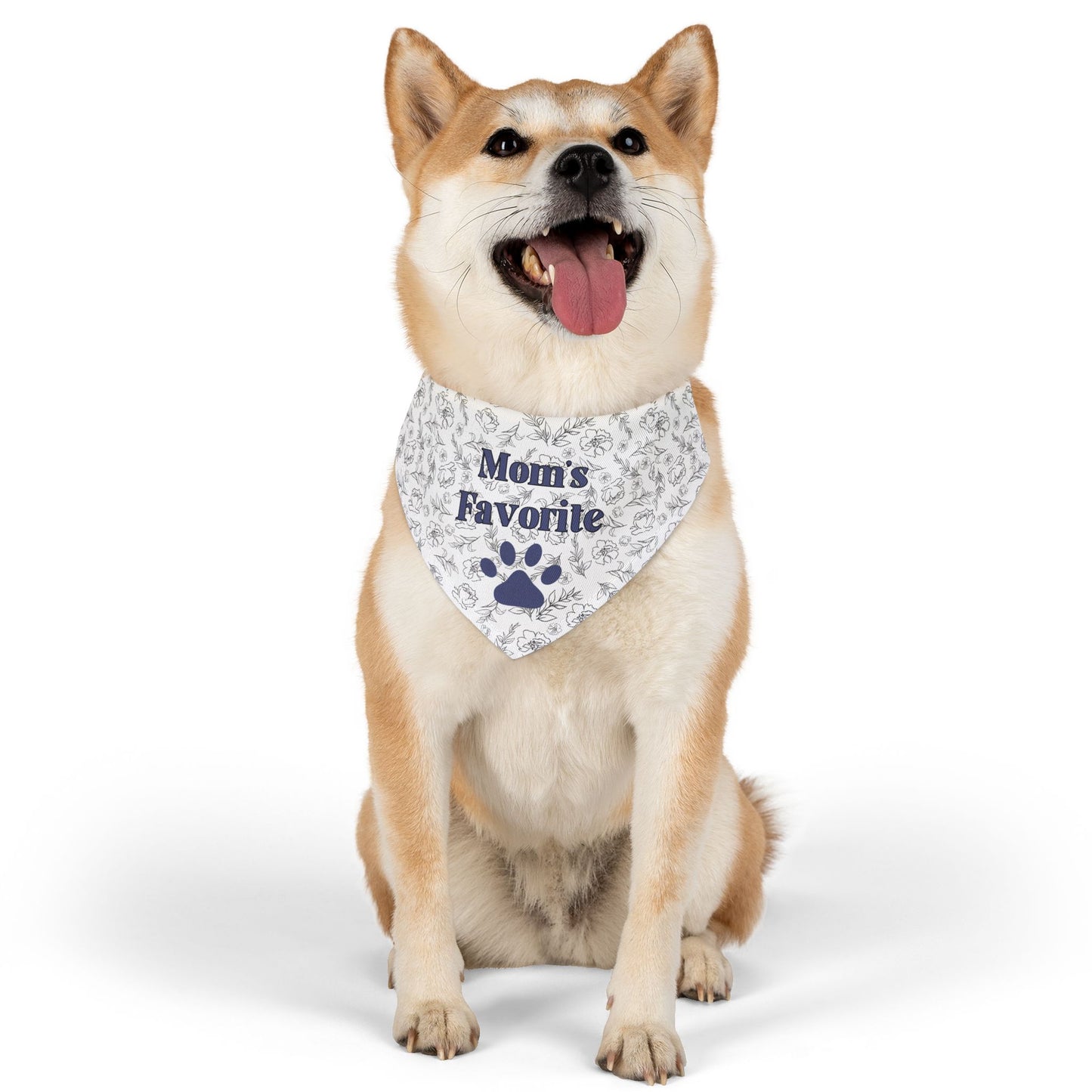 Mom’s Favorite Pet Bandana – Floral Print Dog Accessory