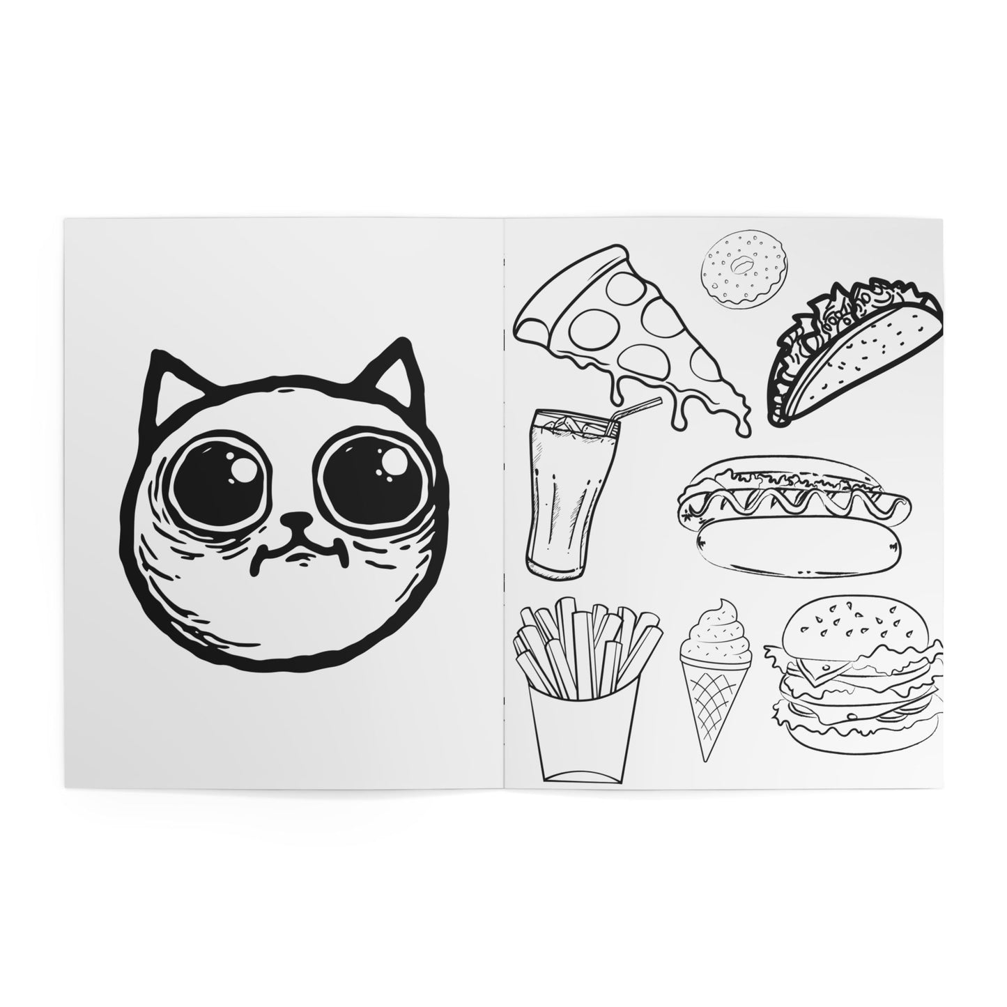 A Coloring Book for Skaters Adult & Kid Relaxing Activity