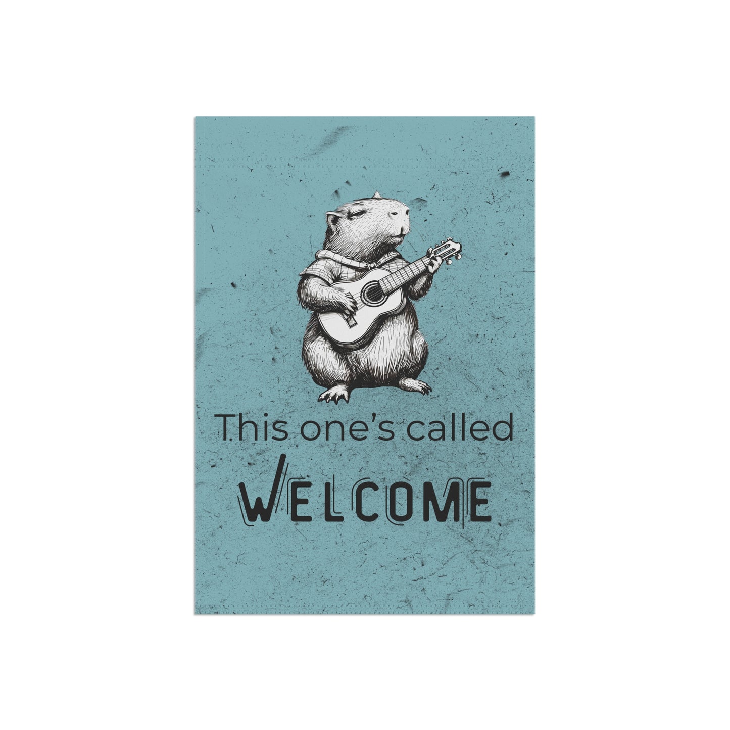 Funny Guinea Pig Welcome Garden Flag