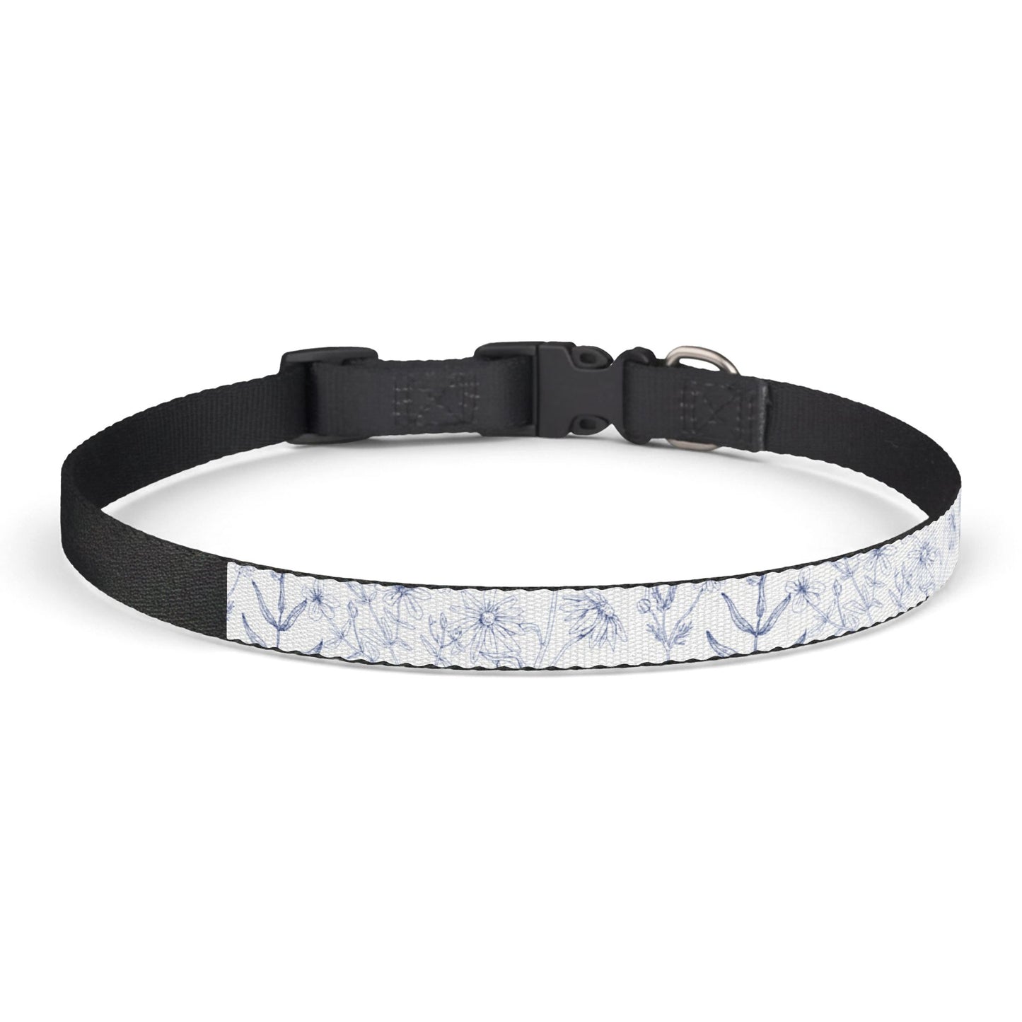 Light Floral Pattern Pet Collar