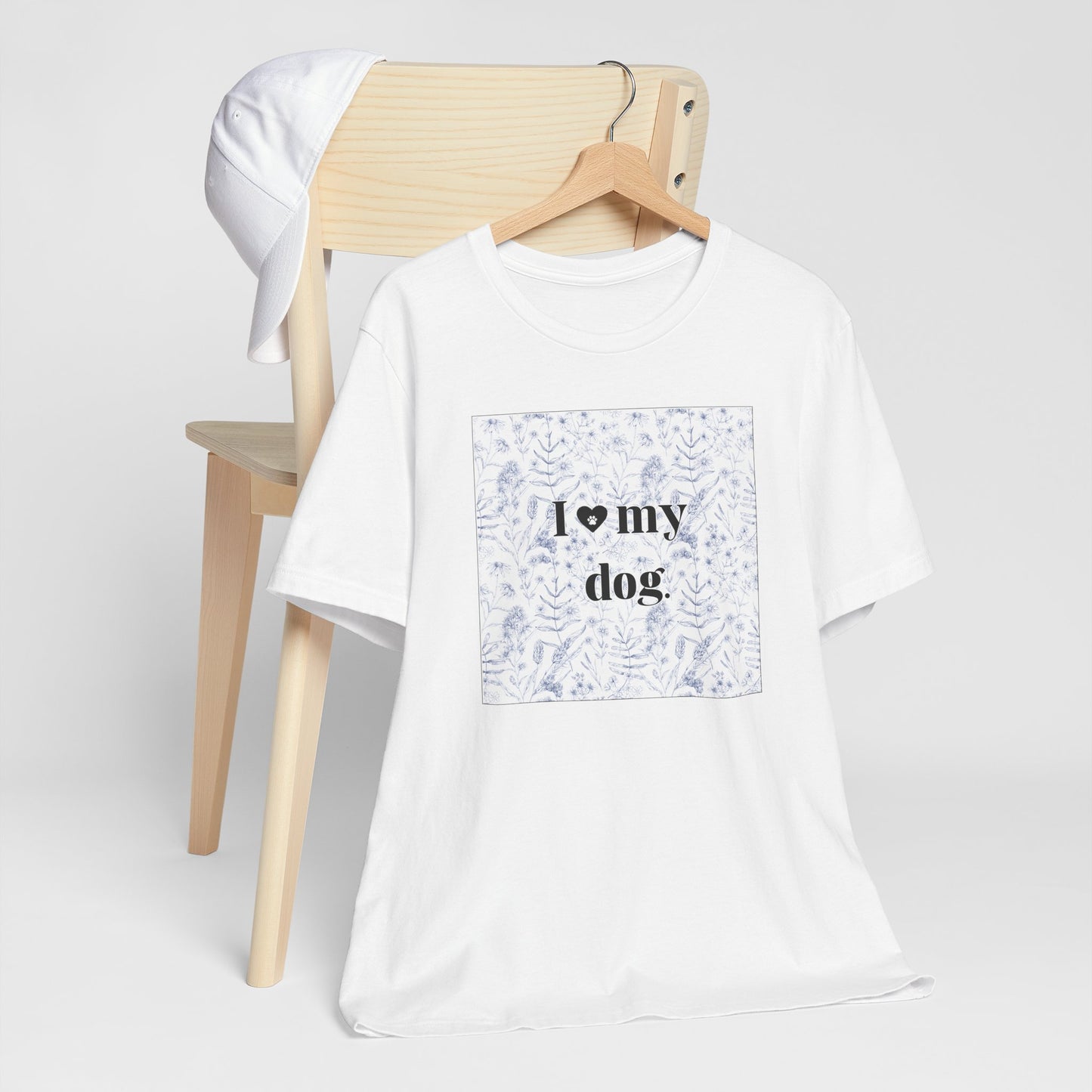 I love my dog Shirt — Floral Print