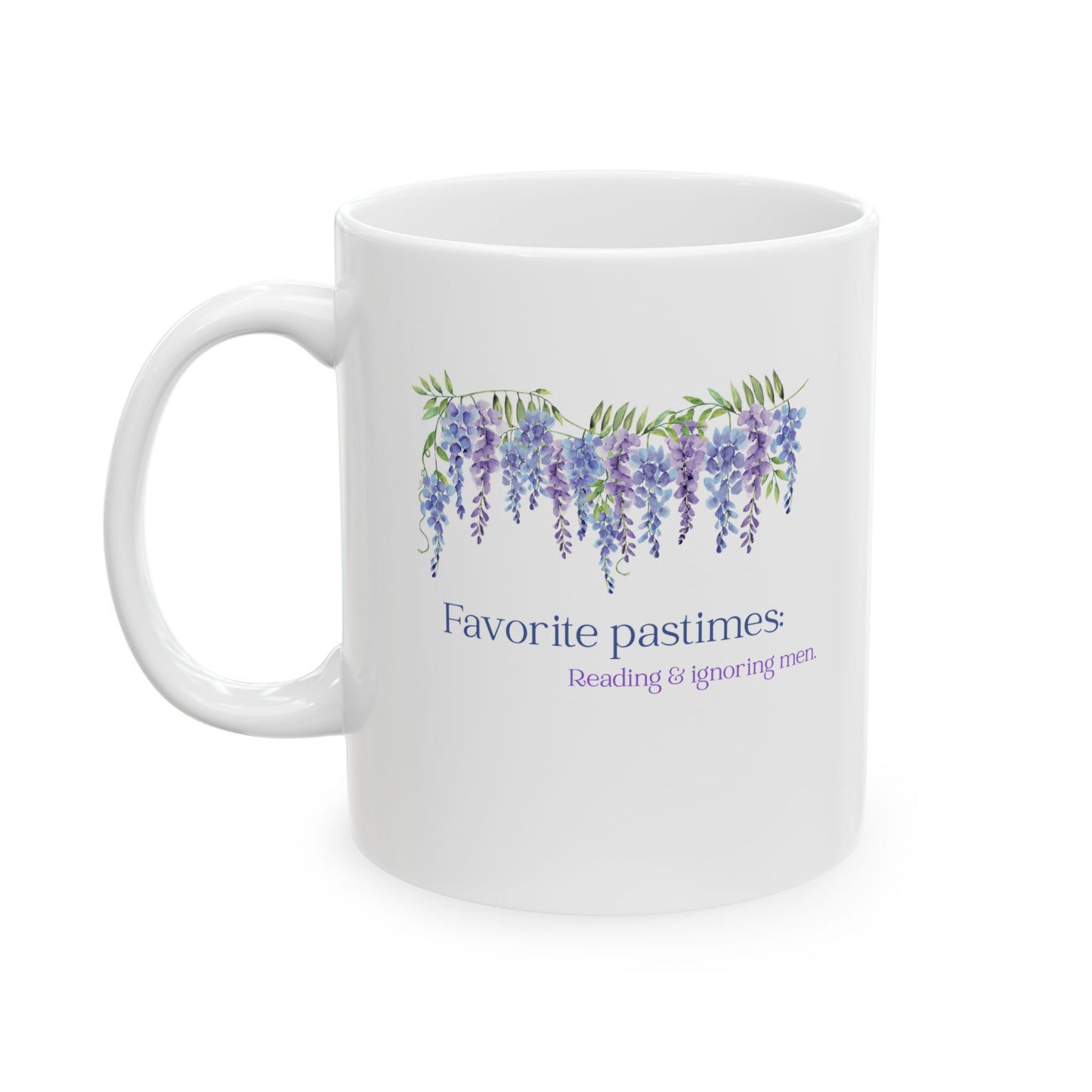 Reading and Ignoring Men Ceramic Mug