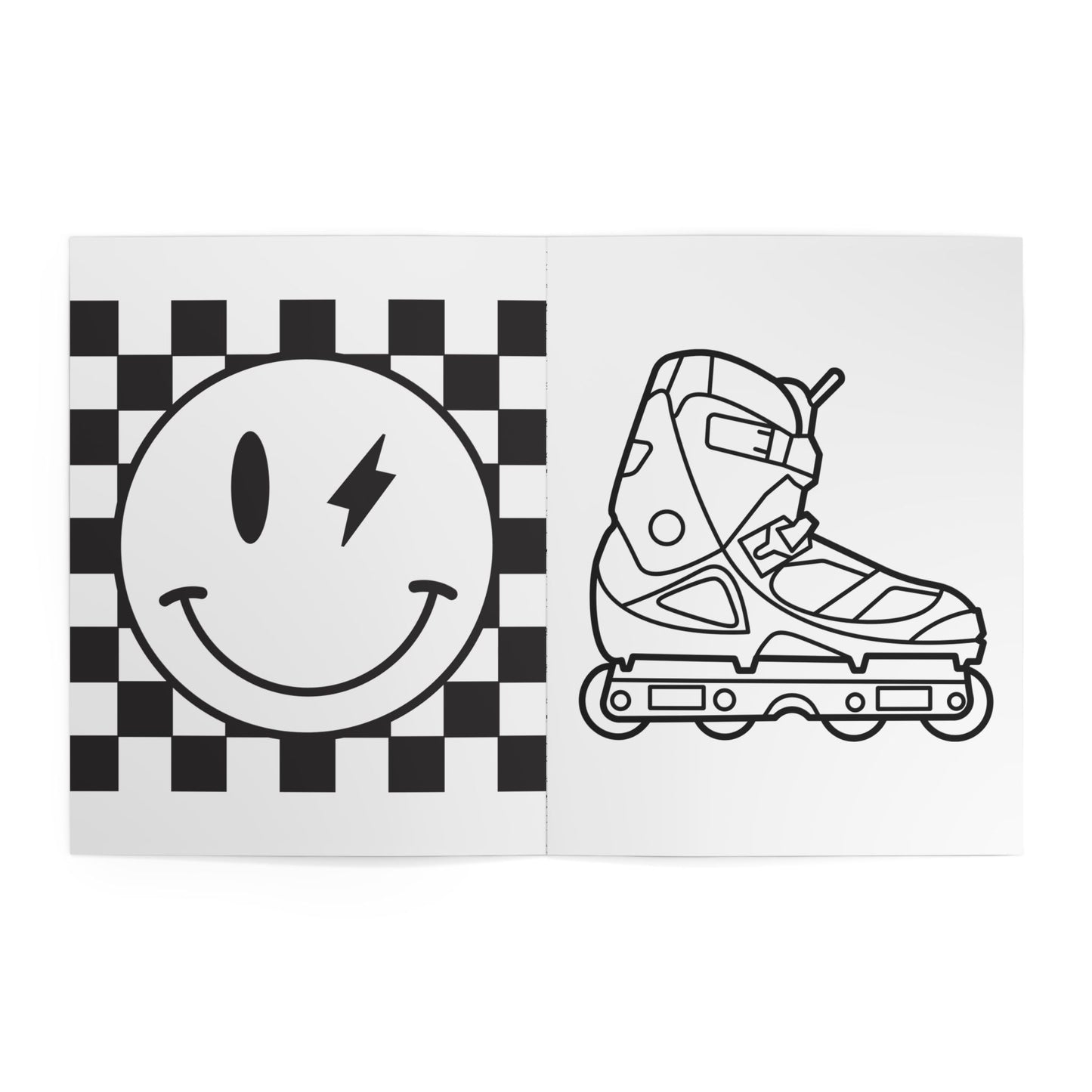 A Coloring Book for Skaters Adult & Kid Relaxing Activity