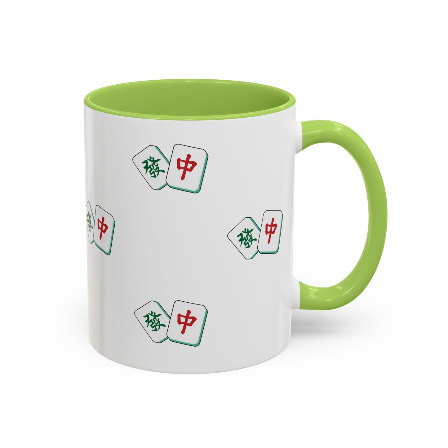 Mahjong Tiles Pattern Mug Accent Coffee Mug | Mahjong Tile Ceramic Mug