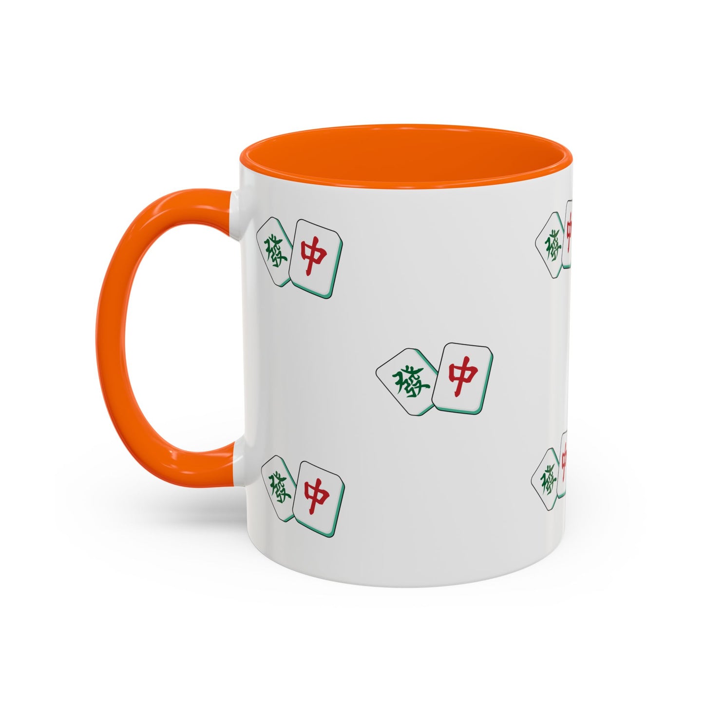 Mahjong Tiles Pattern Mug Accent Coffee Mug | Mahjong Tile Ceramic Mug