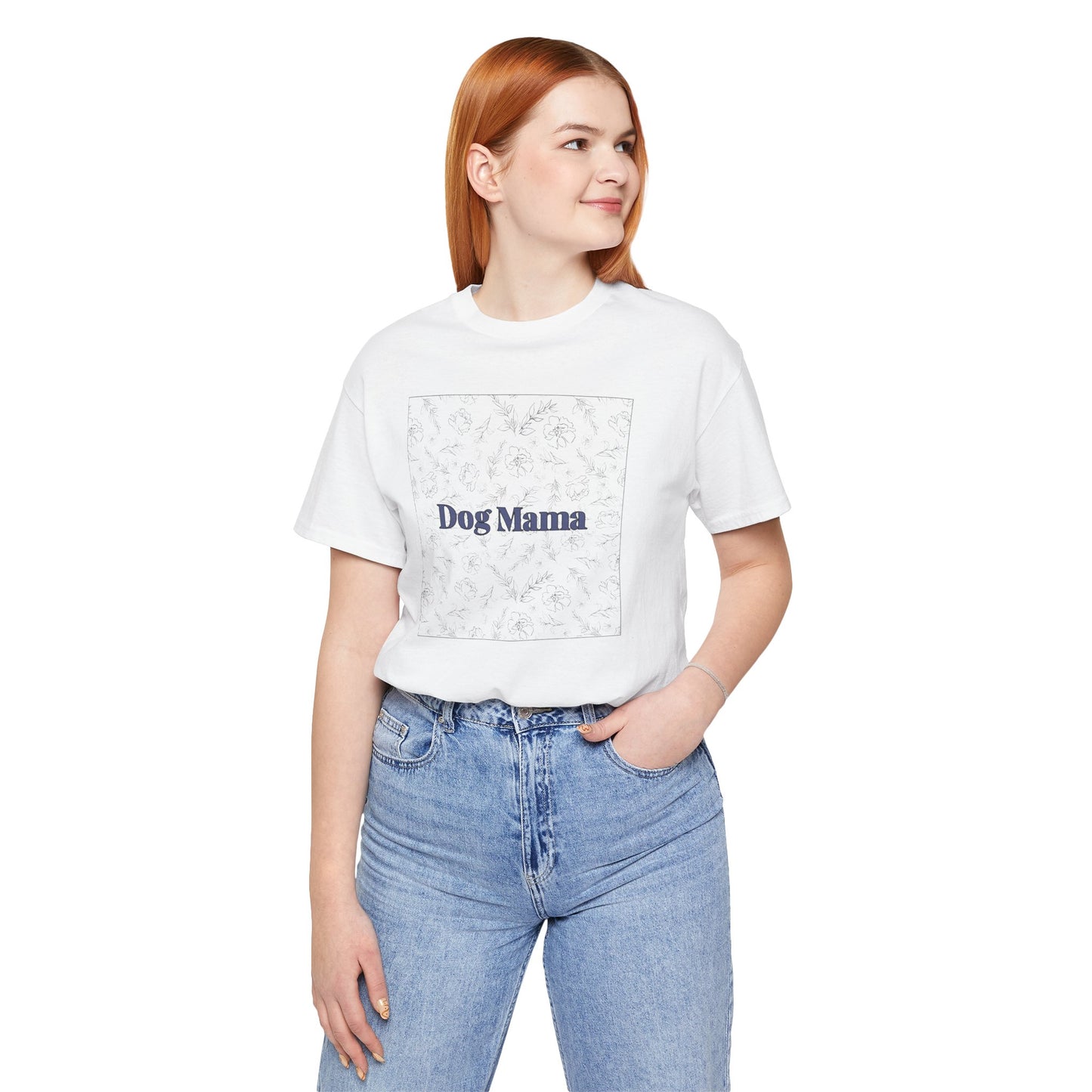 Dog Mama Tee — Floral Dog Mom T-Shirt
