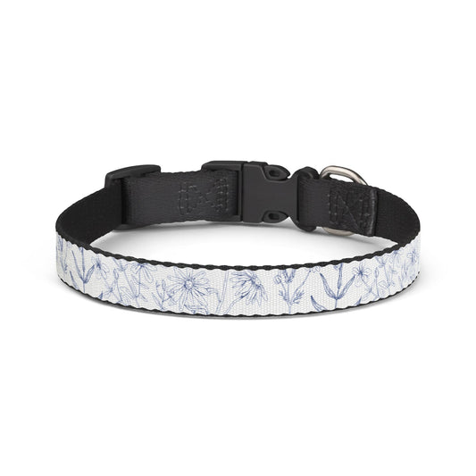 Light Floral Pattern Pet Collar