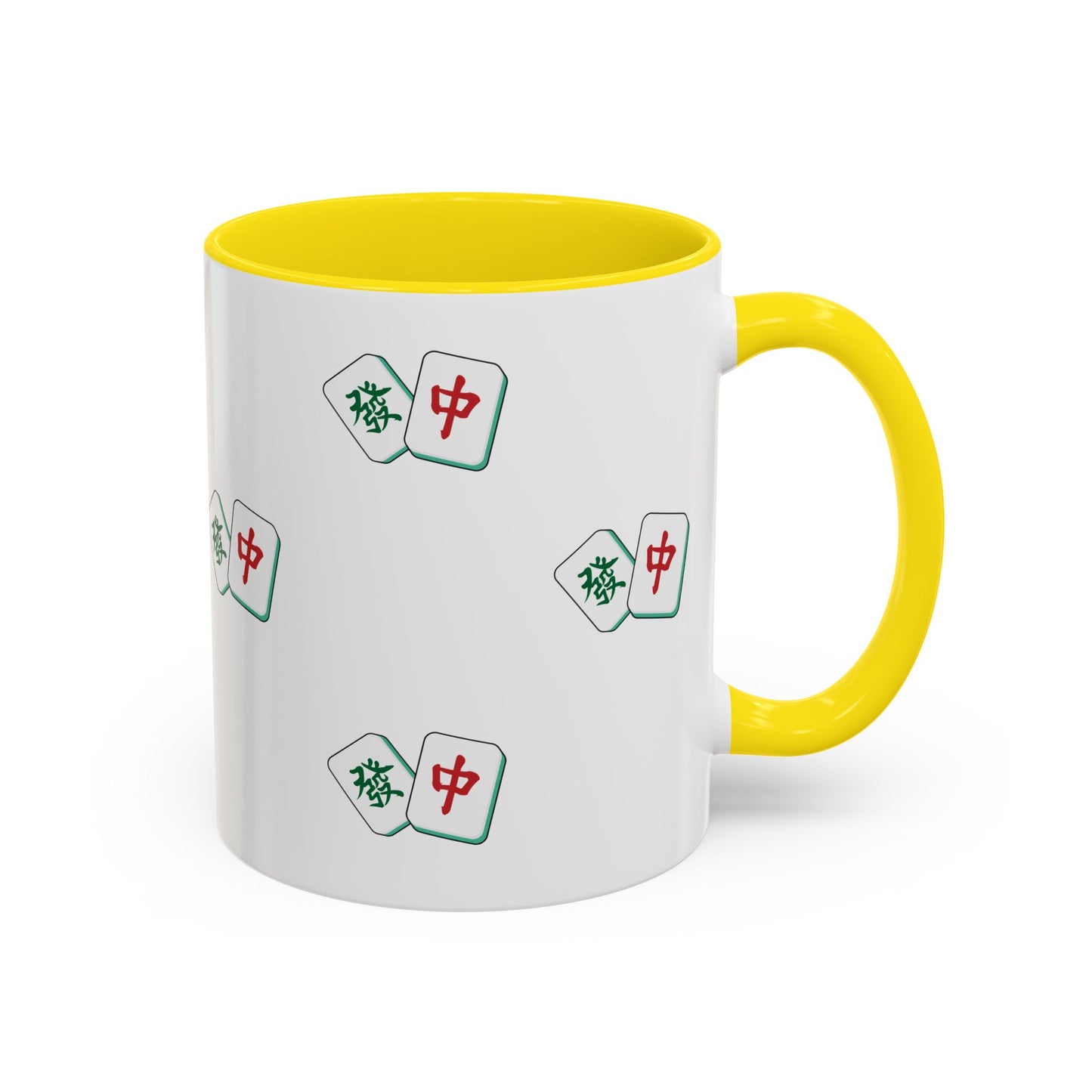 Mahjong Tiles Pattern Mug Accent Coffee Mug | Mahjong Tile Ceramic Mug