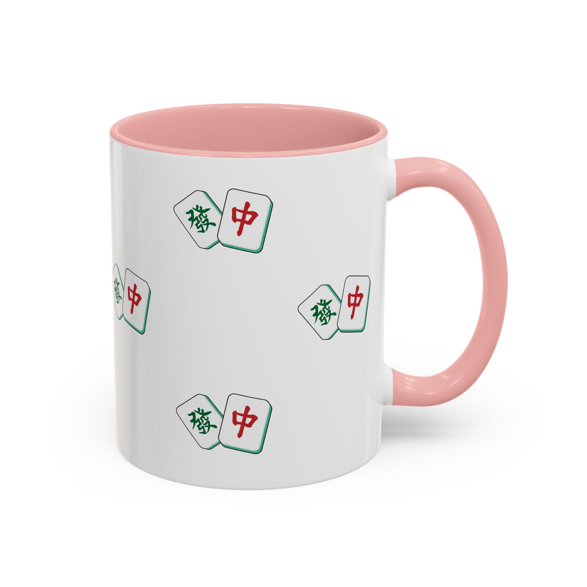 Mahjong Tiles Pattern Mug Accent Coffee Mug | Mahjong Tile Ceramic Mug