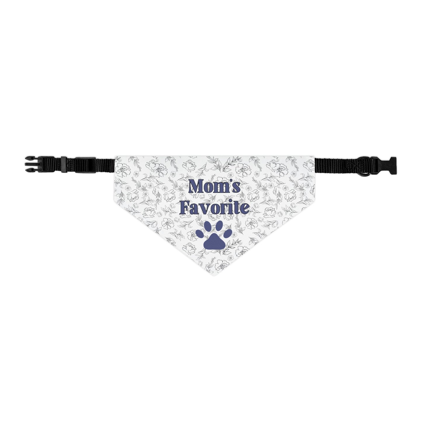 Mom’s Favorite Pet Bandana – Floral Print Dog Accessory