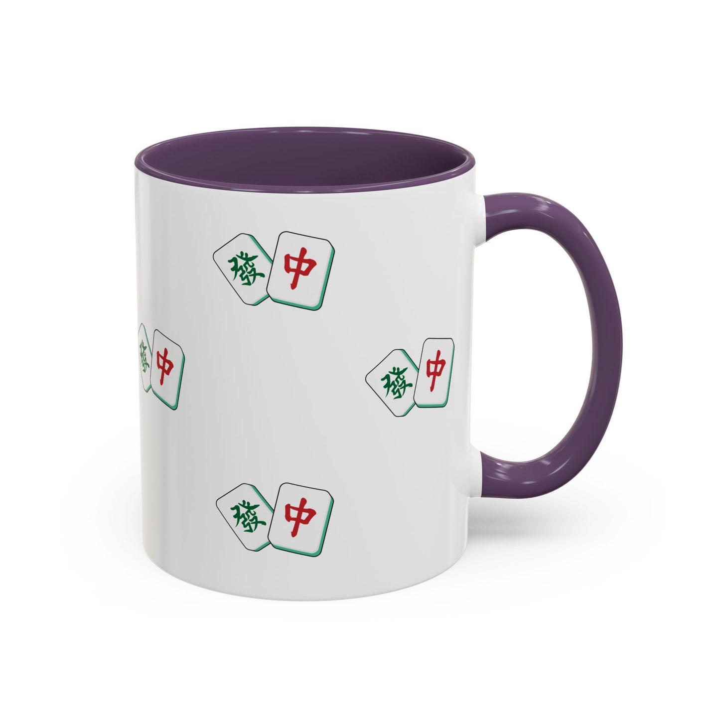 Mahjong Tiles Pattern Mug Accent Coffee Mug | Mahjong Tile Ceramic Mug