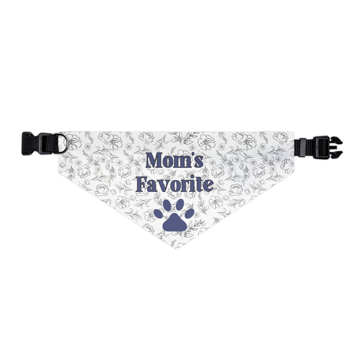 Mom’s Favorite Pet Bandana – Floral Print Dog Accessory