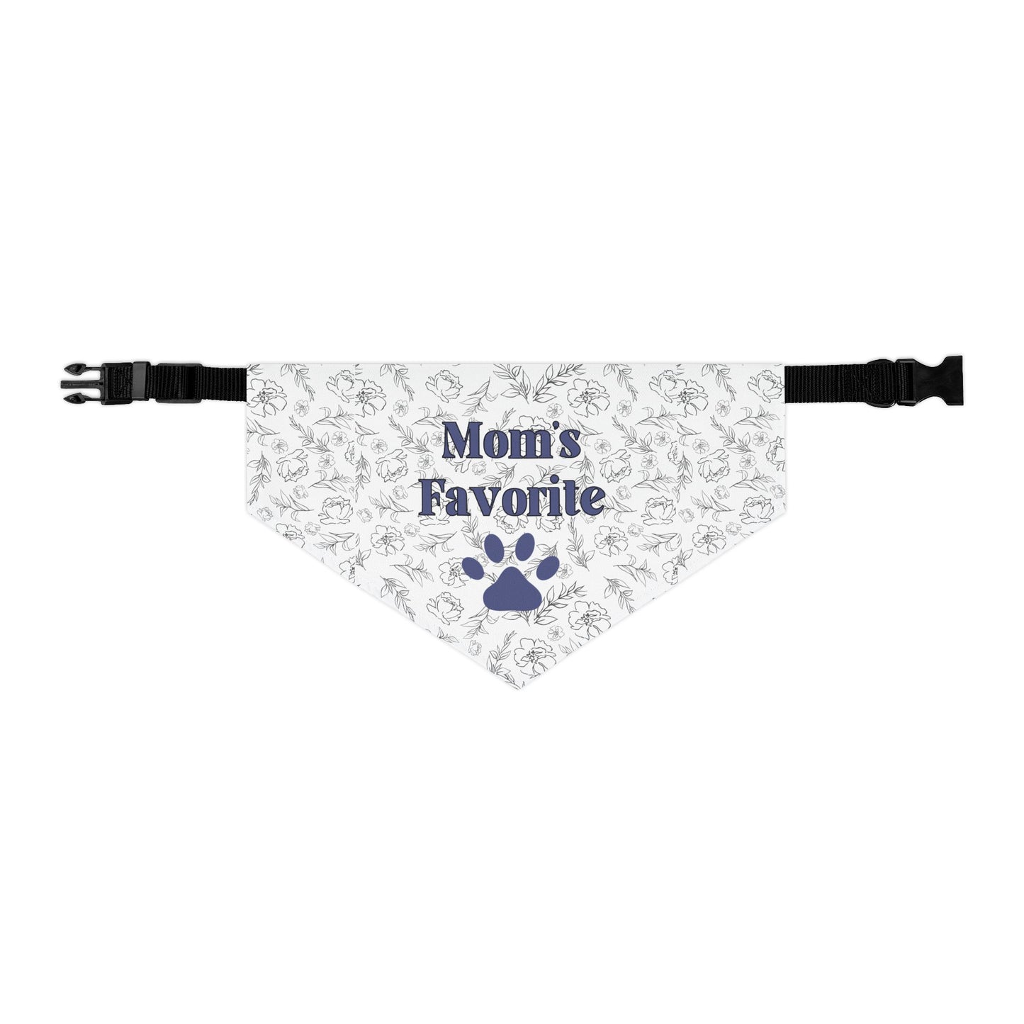 Mom’s Favorite Pet Bandana – Floral Print Dog Accessory