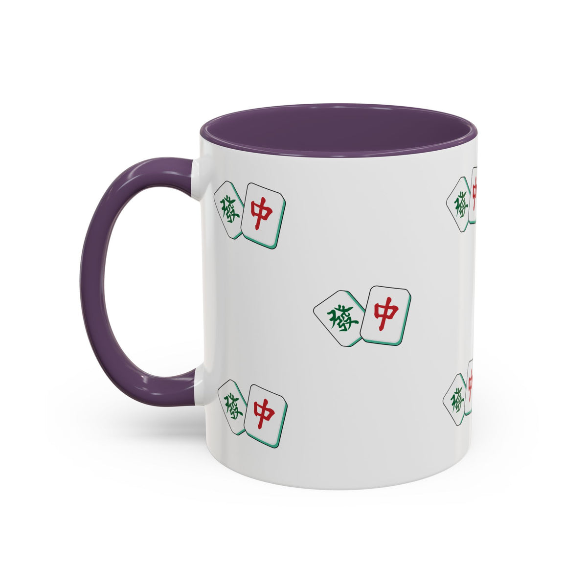 Mahjong Tiles Pattern Mug Accent Coffee Mug | Mahjong Tile Ceramic Mug