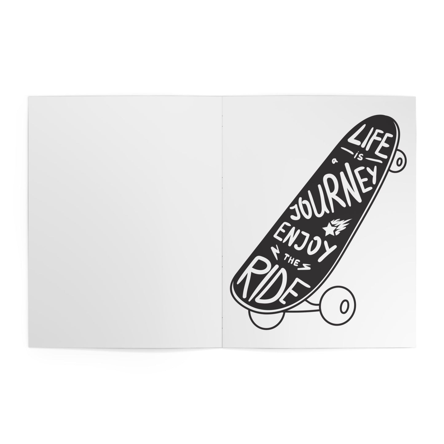 A Coloring Book for Skaters Adult & Kid Relaxing Activity