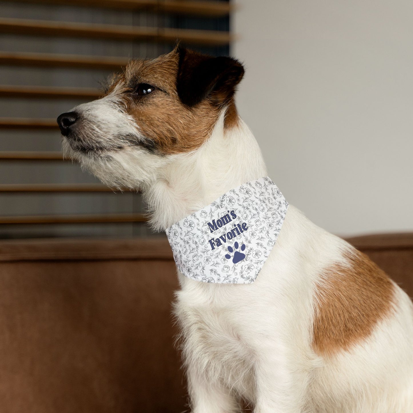 Mom’s Favorite Pet Bandana – Floral Print Dog Accessory