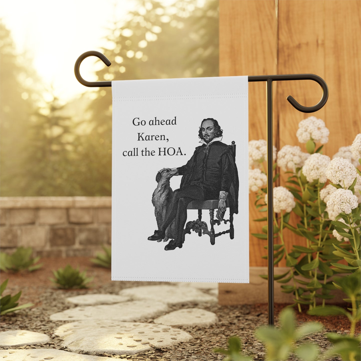 Funny Garden Flag "Go ahead Karen, call the HOA"