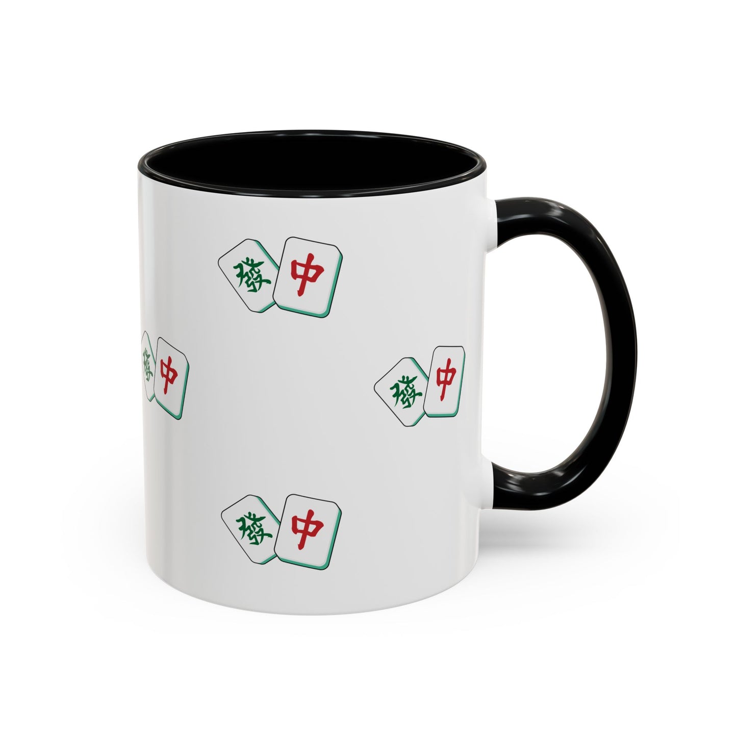 Mahjong Tiles Pattern Mug Accent Coffee Mug | Mahjong Tile Ceramic Mug