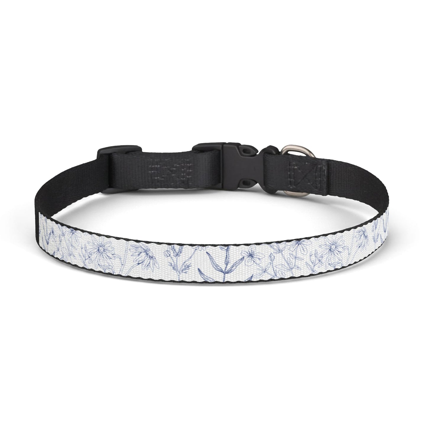 Light Floral Pattern Pet Collar
