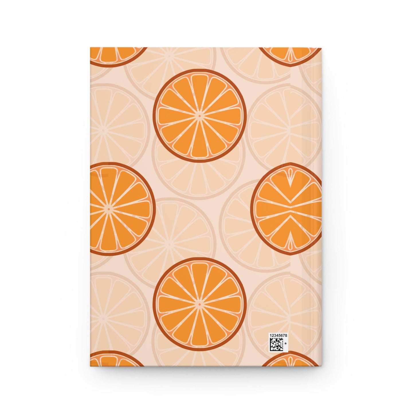 Orange Citrus Print Hardcover Journal