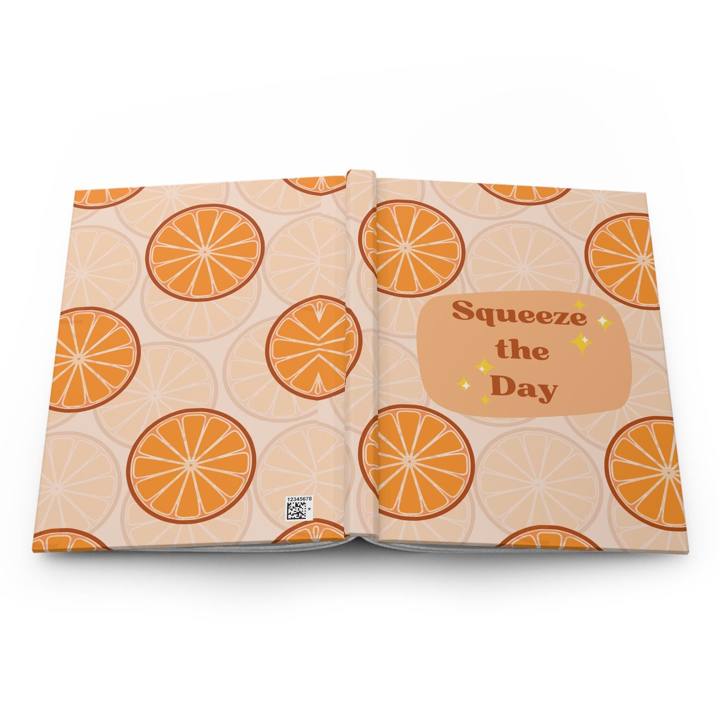 Orange Citrus Print Hardcover Journal