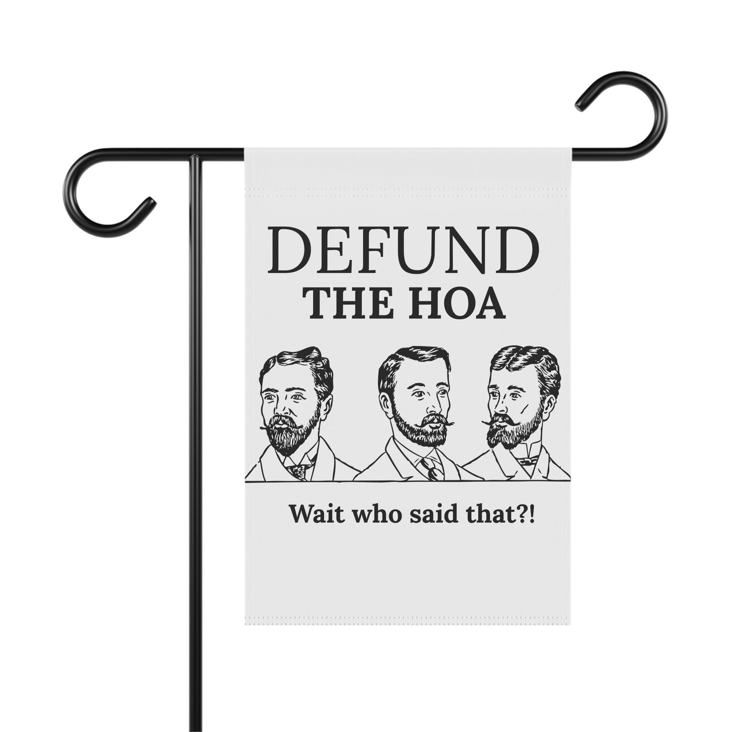 Defund the HOA Funny Garden Flag