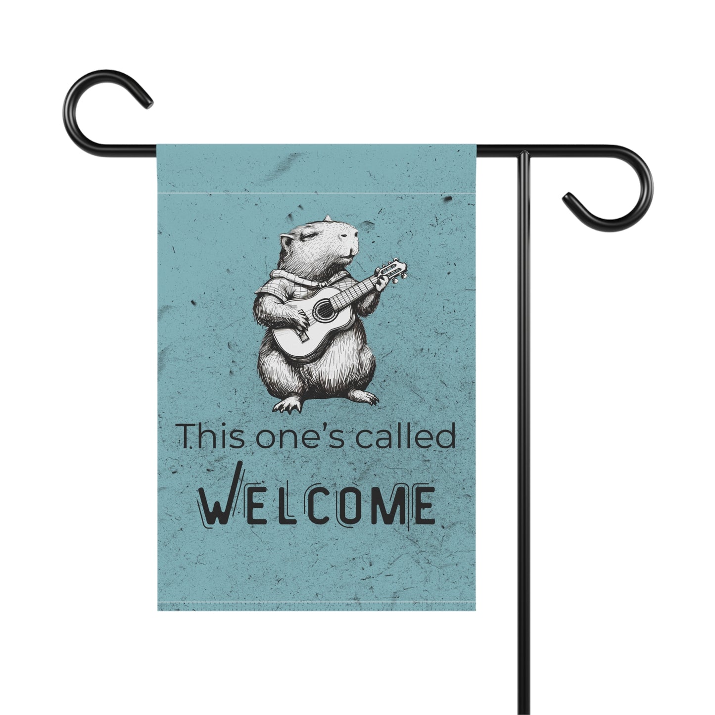 Funny Guinea Pig Welcome Garden Flag