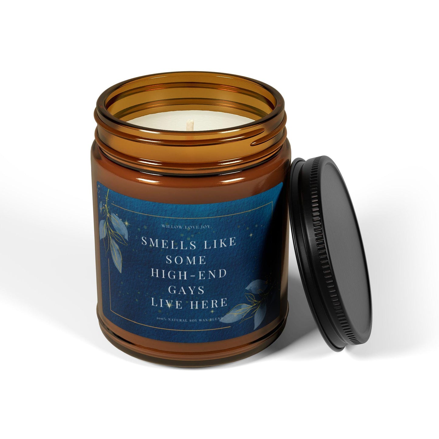 Smells Like Some High-End Gays Live Here Amber Jar Candle