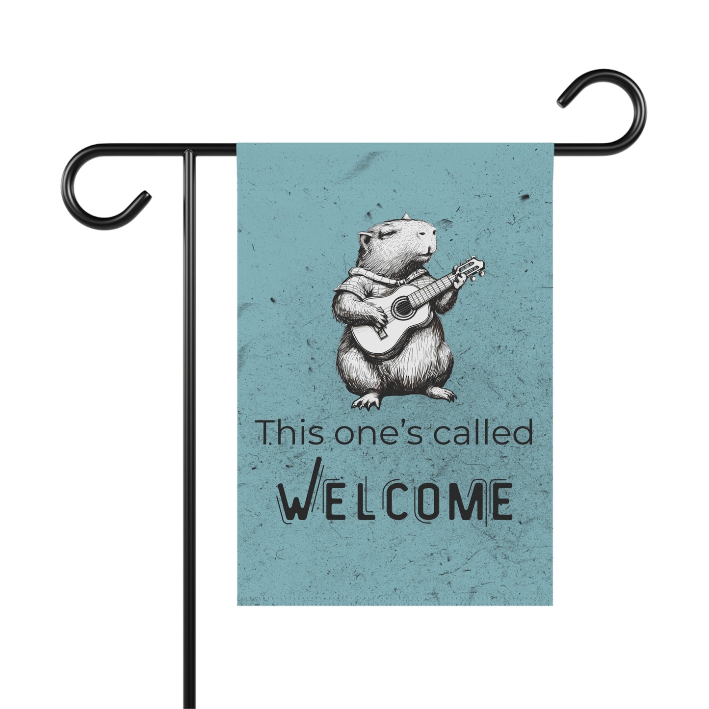 Funny Guinea Pig Welcome Garden Flag
