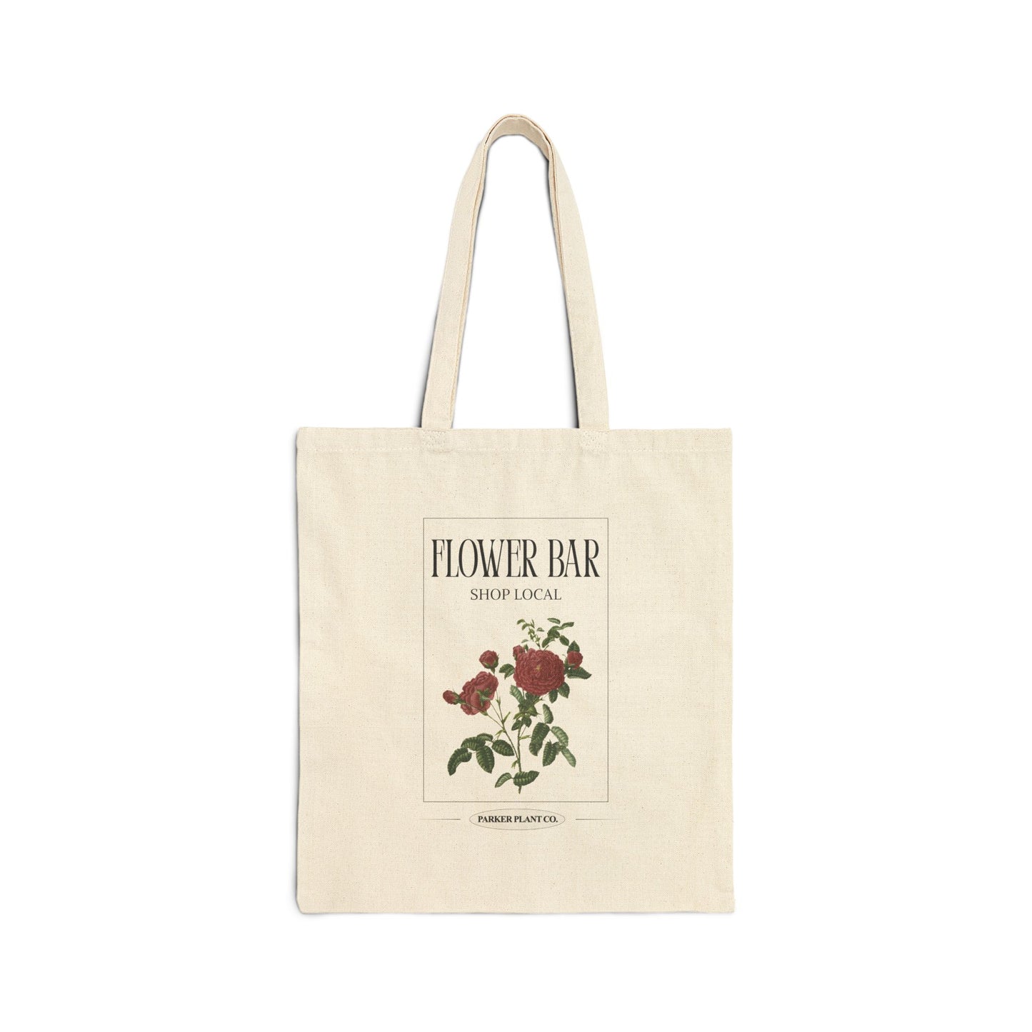 Flower Bar Rose Illustration Market Tote Bag