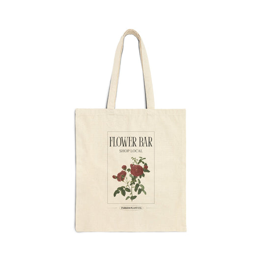 Flower Bar Rose Illustration Market Tote Bag