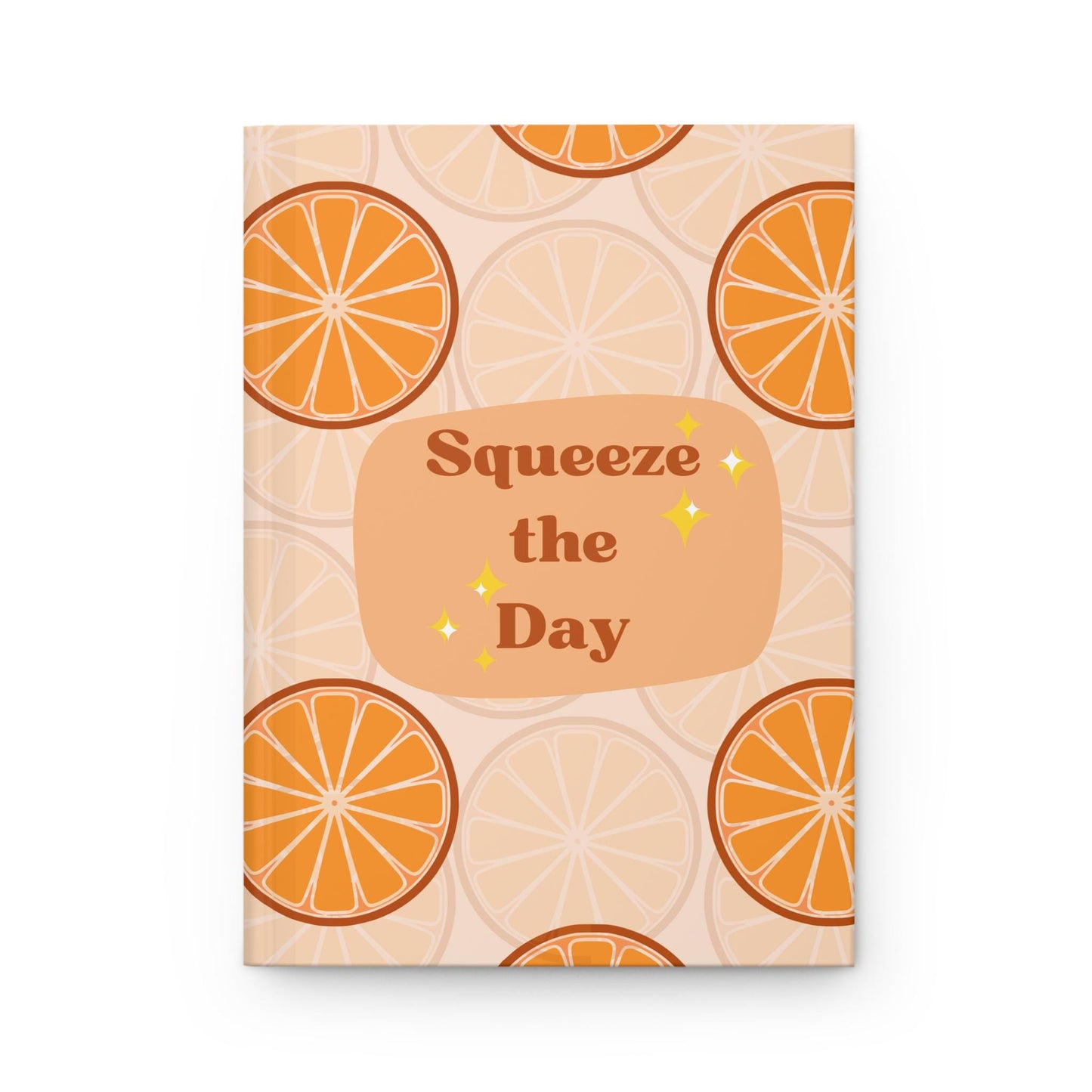 Orange Citrus Print Hardcover Journal