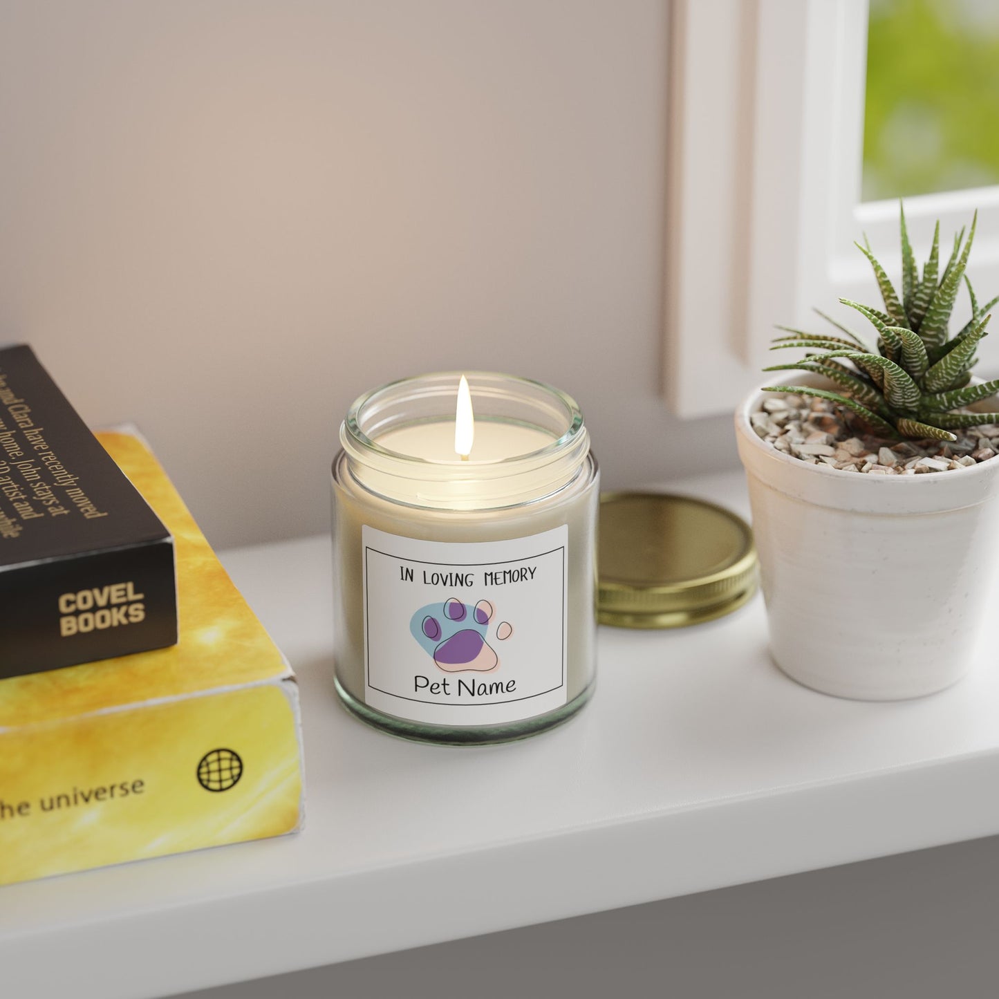Personalized Pet Memorial Candle — "In Loving Memory"