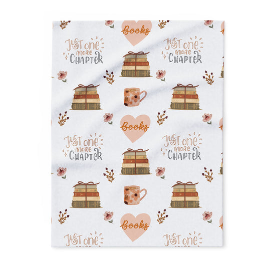 Reading Design 'Just One More Chapter' Fleece Blanket