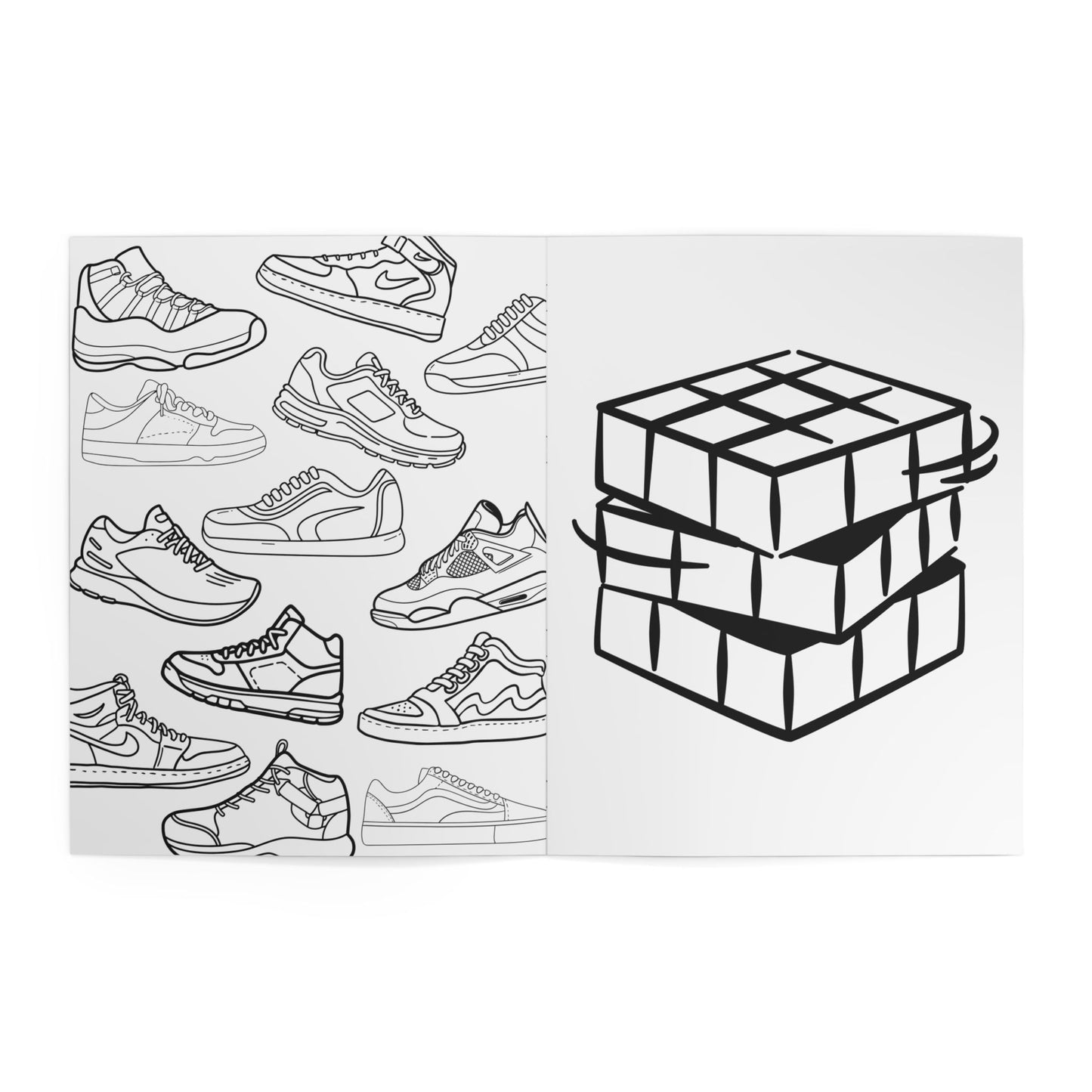 A Coloring Book for Skaters Adult & Kid Relaxing Activity