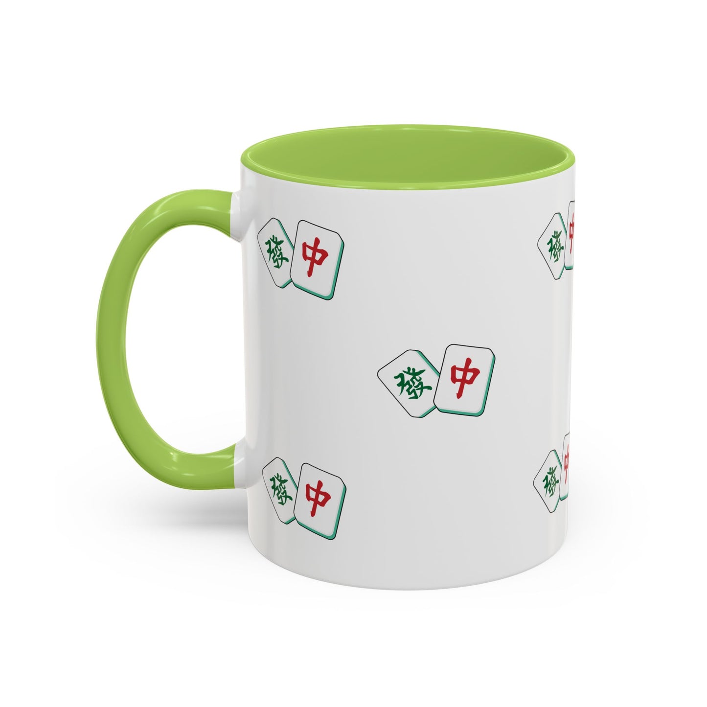 Mahjong Tiles Pattern Mug Accent Coffee Mug | Mahjong Tile Ceramic Mug