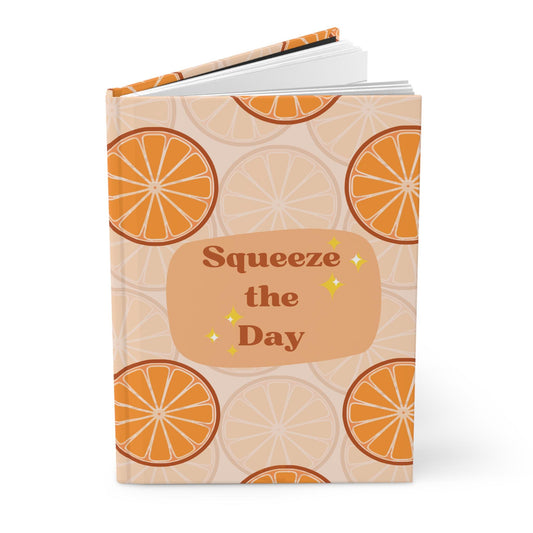 Orange Citrus Print Hardcover Journal