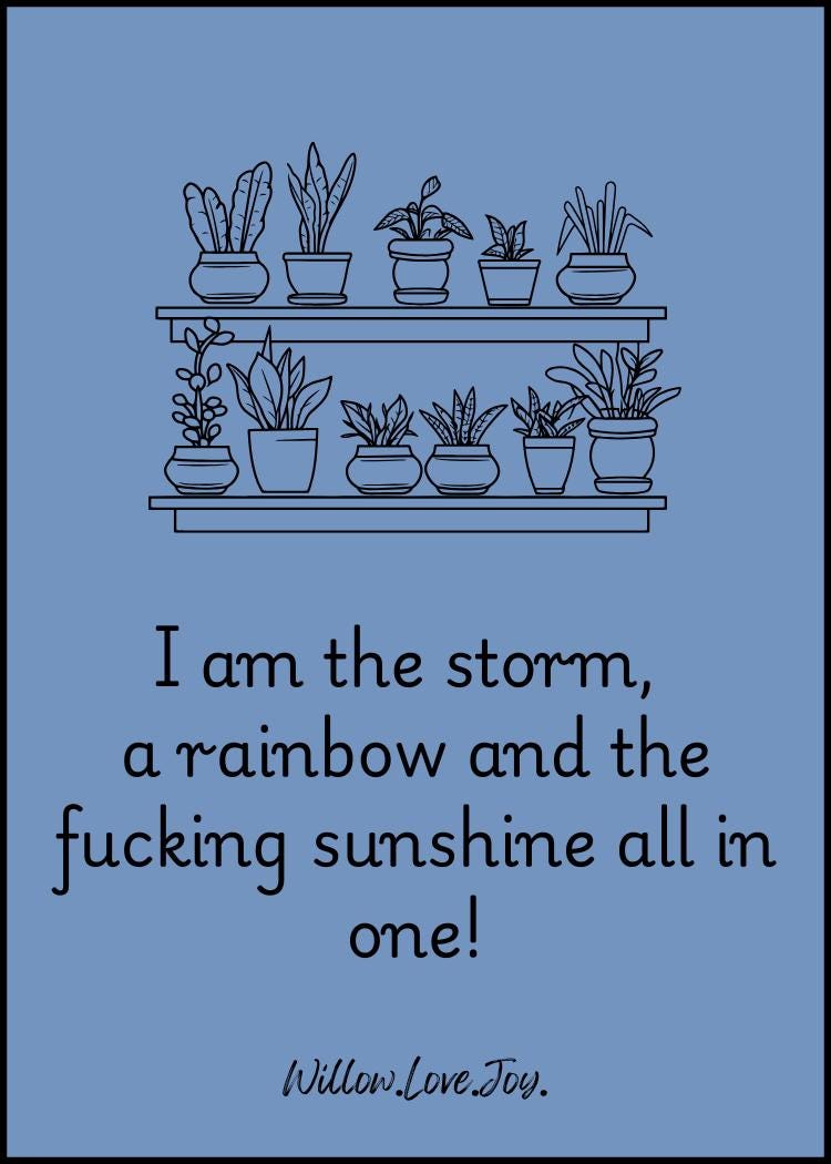 Sweary Printable affirmation cards, Self-Esteem Builder (Digital Download)