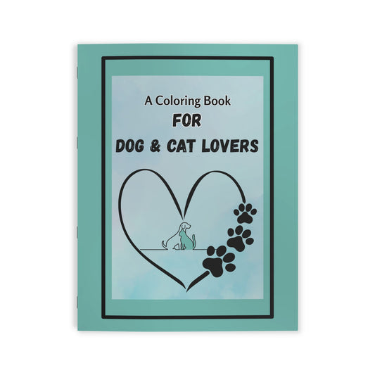 Dog & Cat Lovers Coloring Book