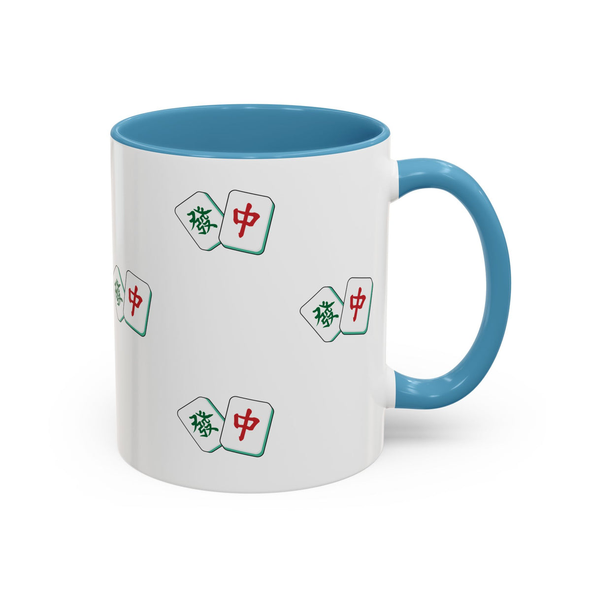 Mahjong Tiles Pattern Mug Accent Coffee Mug | Mahjong Tile Ceramic Mug