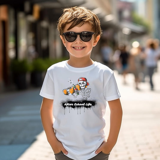 Kids Skeleton 'After School Life' T-shirt, and other fun stuff for kids!