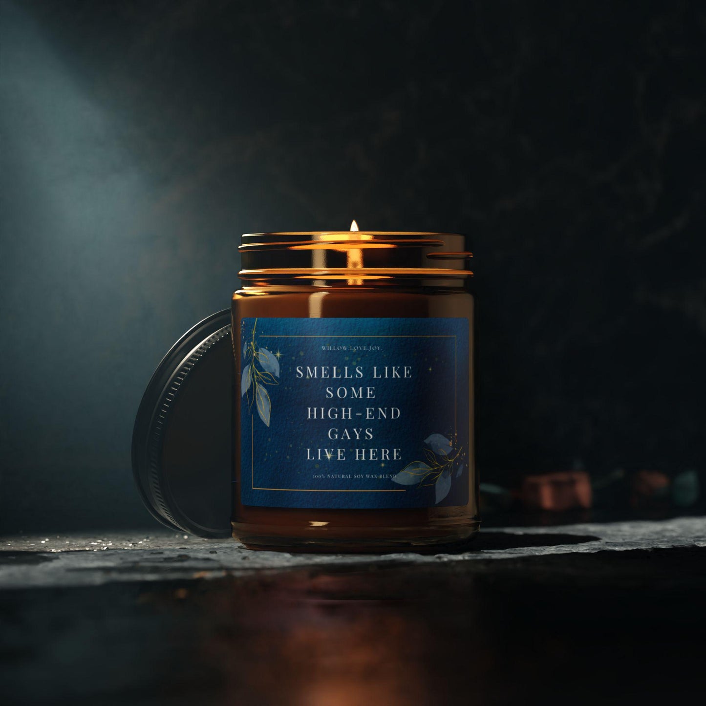 Smells Like Some High-End Gays Live Here Amber Jar Candle