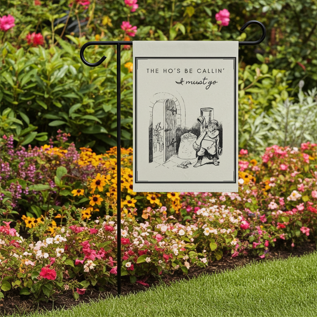 Funny Santa Humor Garden Flag